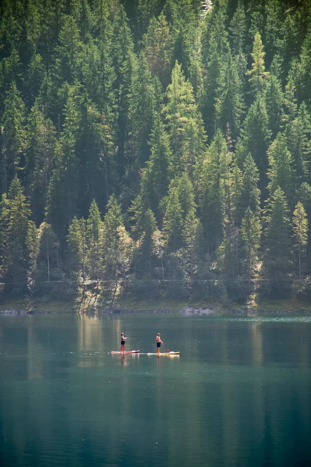 Lake paddlers